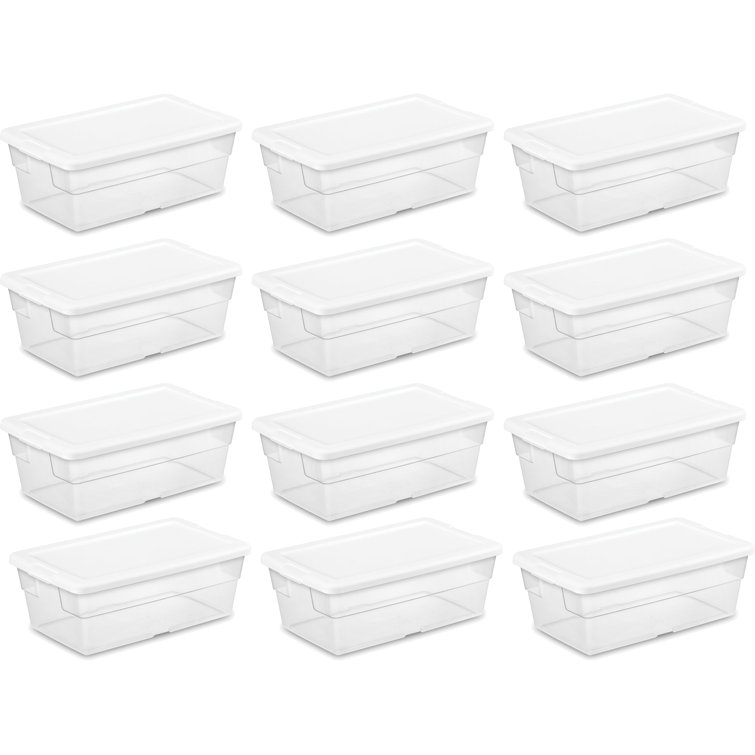 Thin plastic on sale storage bins